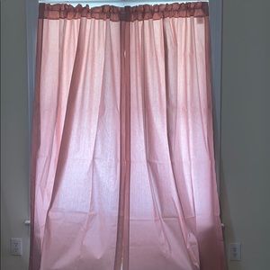 Vintage Westpoint Stevens Rose Pink Curtains 2 🎉